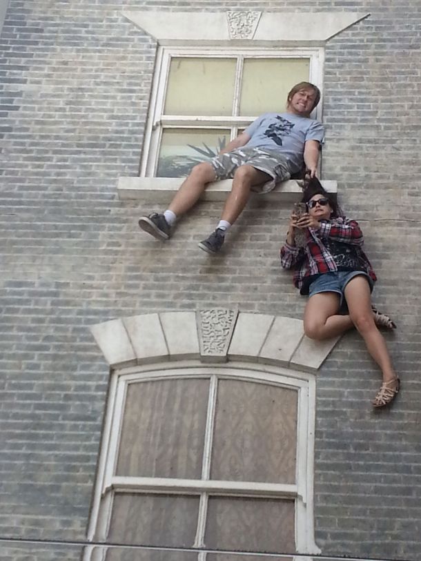 I don't normally let people play with my hair... but when I'm falling out of windows I'll make exceptions.