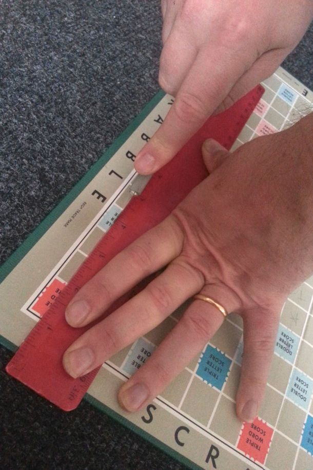 DIY Personalised Scrabble Wall Art 7