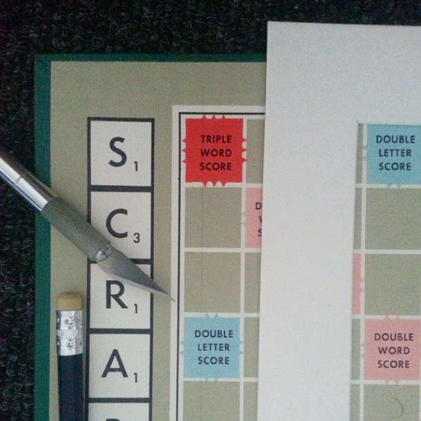 Personalised Scrabble Wall Art Planning