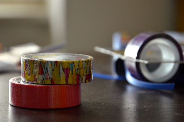 diy scrapbook with scotch 3m washi tape polagram prints and paperchase craft book 03