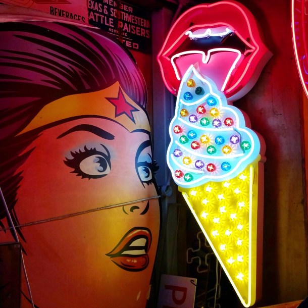 12. God's Own Junkyard - Wonder Woman and ice cream