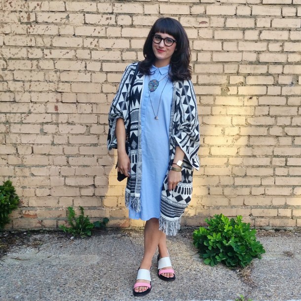 callmekatie - monki chambray shirt dress 4