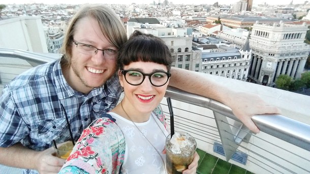 13 Jeff and me at Círculo de Bellas Artes