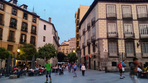 17 walking through old Madrid