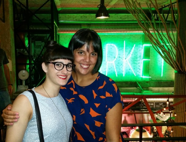 22 With Paloma at Mercado de san Ildefonso