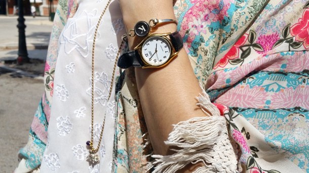 8 What I Wore - crop top, high waisted shorts and kimono jacket