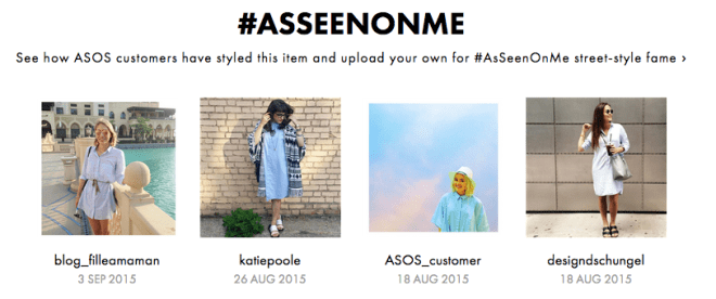 Spotted on ASOS #AsSeenOnMe, 26 August 2015