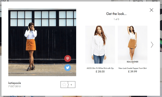 Spotted on ASOS #AsSeenOnMe, 7 October 2015