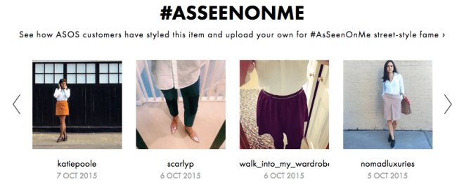 Spotted on ASOS #AsSeenOnMe, 7 October 2015