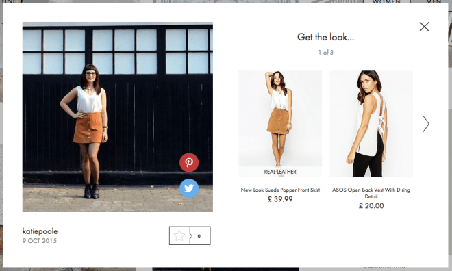 Spotted on ASOS #AsSeenOnMe, 9 October 2015