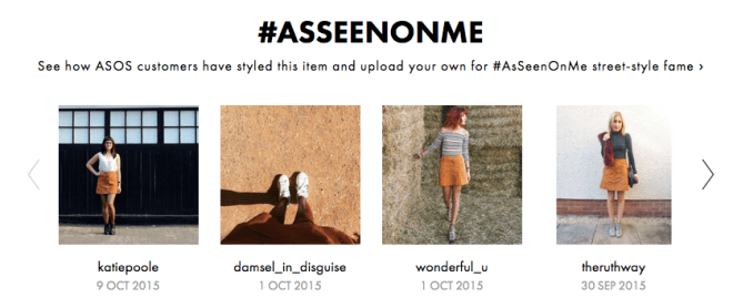 Spotted on ASOS #AsSeenOnMe, 9 October 2015