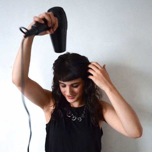 Call Me Katie - Just My Look - L'Oreal Professional Volumetry Shampoo, Volumetry Conditioner, Curl Contour Styling - drying fringe