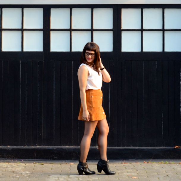 Call Me Katie - AW15 Trends - ASOS Tan Suede Skirt, Going Out Style - 08