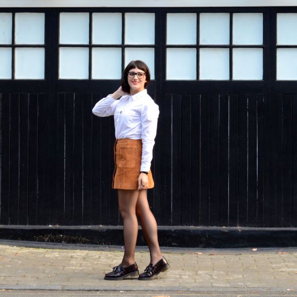 Call Me Katie - AW15 Trends - ASOS Tan Suede Skirt, Office Style - 05