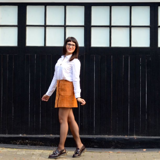 Call Me Katie - AW15 Trends - ASOS Tan Suede Skirt, Office Style - 08