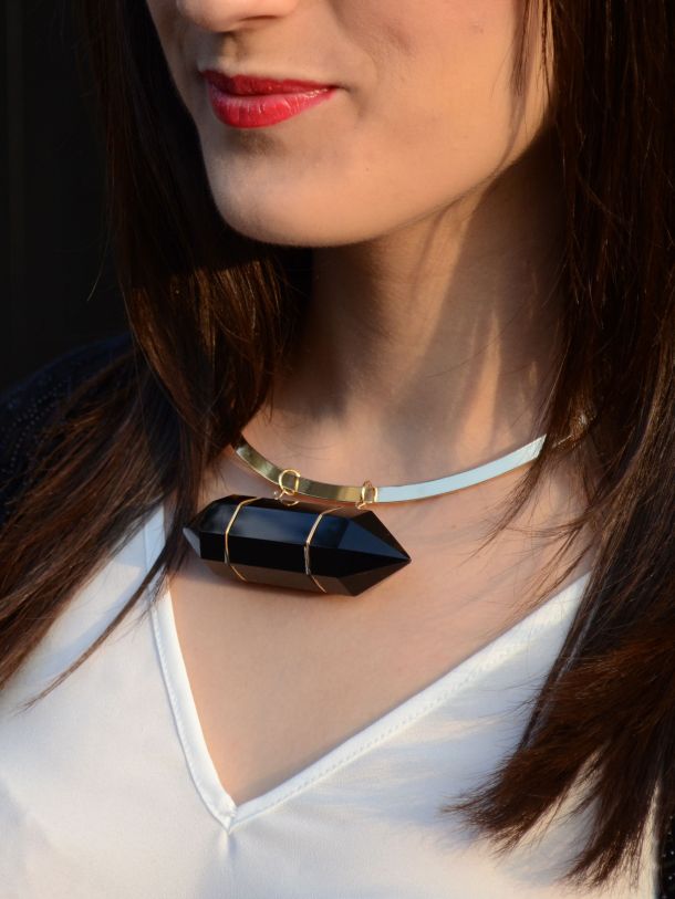 Call Me Katie - What I Wore - AW2015 Black Kimono and ASOS Torque Necklace with V neck - skinny jeans -ankle boots - black kimono - Weekend or Day to Night Look - 11