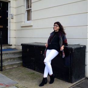 What I Wore: ripped white&nbsp;jeans