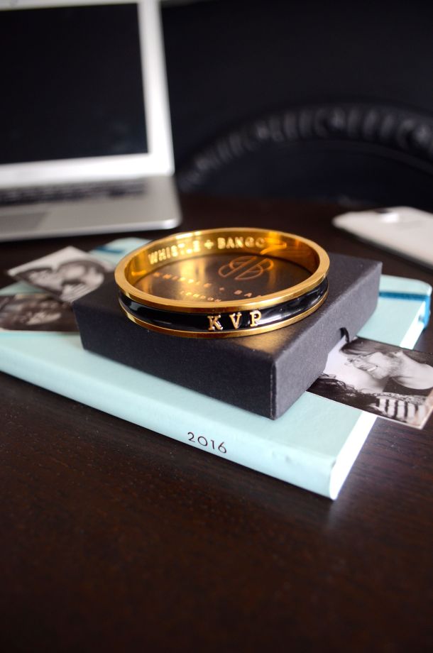 Call Me Katie - bespoke KVP initials bangle bracelet by London designer Whistle + Bango. Get your own with discount code KATIE10. - 02