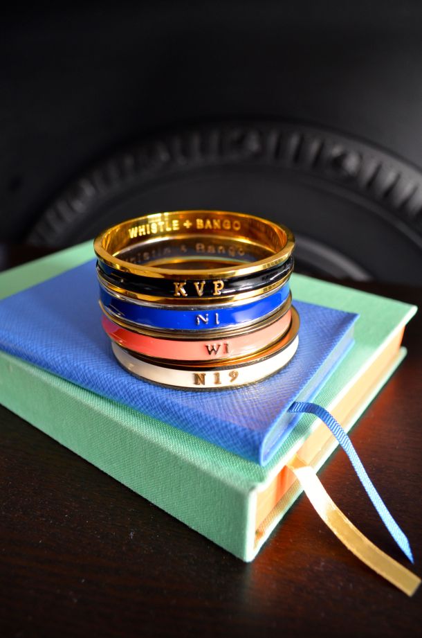 Call Me Katie - bespoke KVP initials bangle bracelet by London designer Whistle + Bango. Get your own with discount code KATIE10. - 07