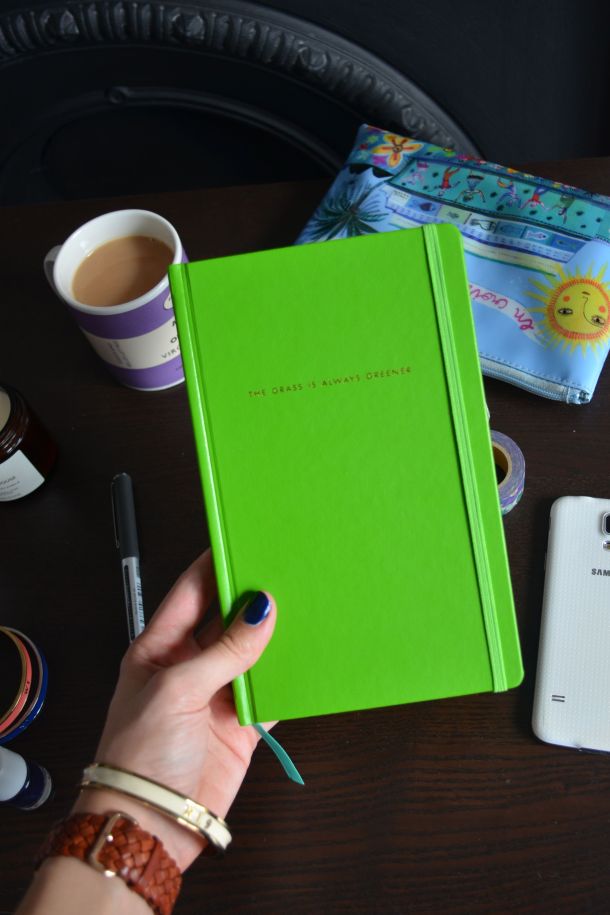 Call Me Katie - Using my Kate Spade 'The Grass is Greener' journal for my positive intentions - 10