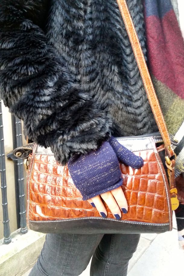 Call Me Katie - What I Wore: black skinny jeans, Frye cowgirl boots, faux leather coat and a blanket scarf for a cosy Sunday brunch look - 16