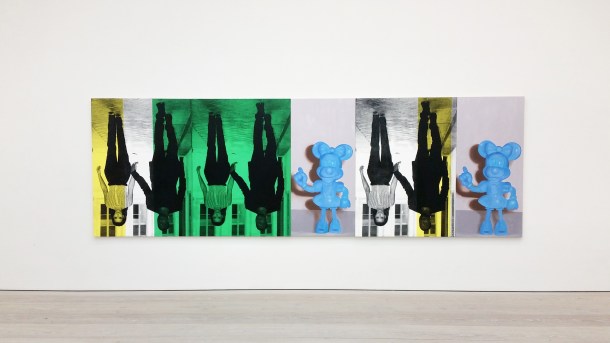 Call Me Katie - Champagne Life at Saatchi Gallery in London, January to March 2016, artwork is Champagne Life by Julia Wachtel