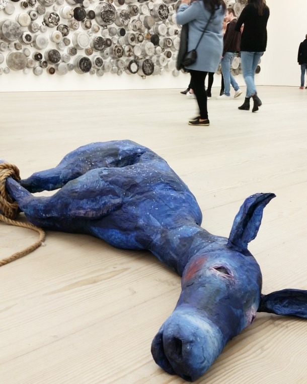 Call Me Katie - Champagne Life at Saatchi Gallery in London, January to March 2016, artwork is Jerusalem Donkey by Mia Feuer