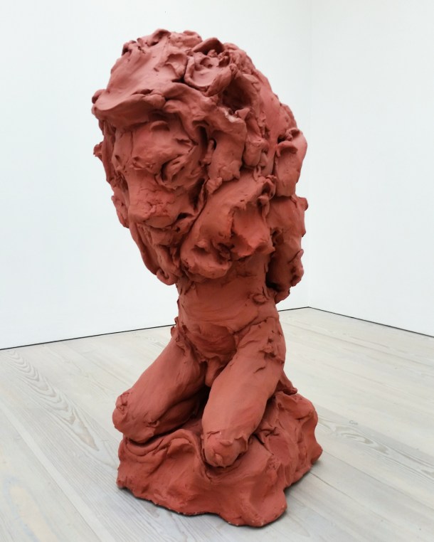 Call Me Katie - Champagne Life at Saatchi Gallery in London, January to March 2016, artwork is Lion Man by Stephanie Quayle in 2013