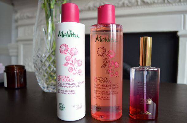 Call Me Katie - Melvita new Wild Roses Eau De Toilette, Rose Petal Shower Gel, Hydrating Body Veil review - 02