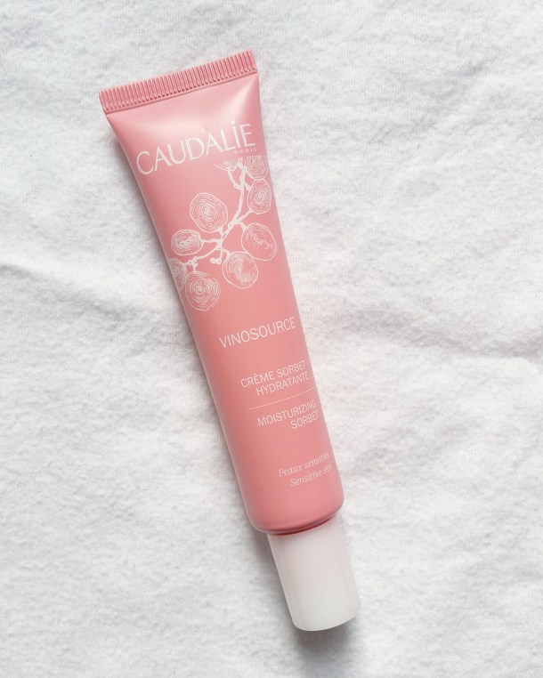 Call Me Katie - beauty review of Caudalie Vinosource Grape Water, Moisturizing Fluid for combination skin and Moisturizing Sorbet for sensitive skin 6