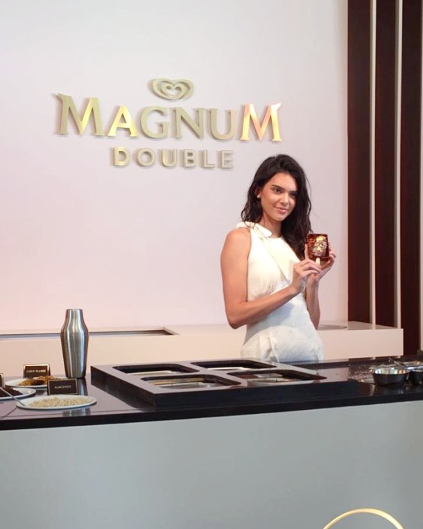 Call Me Katie - Magnum Cannes - dipping Magnums with Kendall Jenner 3