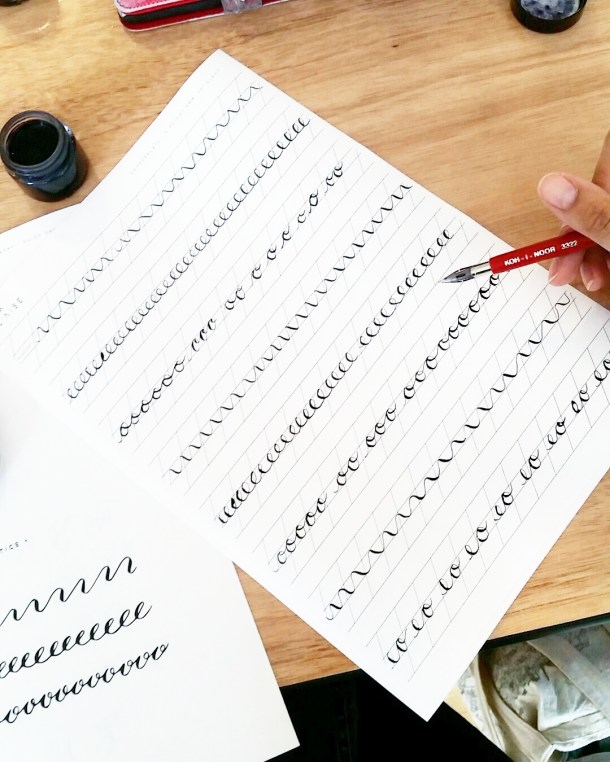 Call Me Katie - Viking Arty Party calligraphy workshop 3