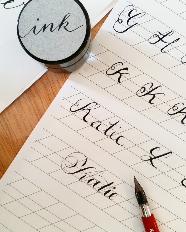 Call Me Katie - Viking Arty Party calligraphy workshop 4