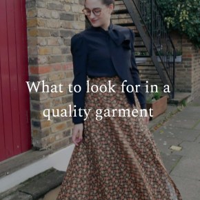 What to look for in a quality&nbsp;garment